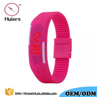 Montres à écran tactile LED carrées en Silicone, montre-bracelet numérique hommes en caoutchouc enfants montres numériques