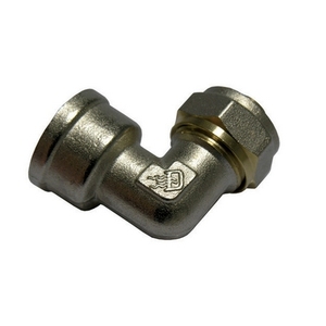 Raccordo Curvo F da 1/2 X 20mm per Tubi Multistrato e Condotte da Serrare - Product Image 1