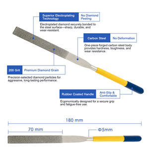 Kim Cương Kim Tập Tin Chống Trượt Thoải Mái Công Cụ Vòng Tập Tin Kim Cương Tập Tin Cho Toàn Cầu Thương Hiệu - Product Image 2
