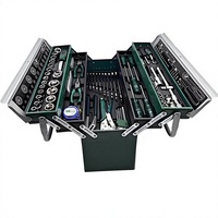 Coffret d'outils pliable 85 pièces, kit d'outils de réparation automobile multifonction 72 dents, clé à cliquet, douilles, entretien de véhicules, métal
