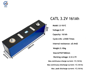 CATL LFP6228082 161Ah <span class=keywords><strong>3</strong></span>.2V LFP电池 立方形磷酸铁锂电池 35006+ 次循环 EV电池 适用于特斯拉 Model <span class=keywords><strong>3</strong></span> - Product Image 2