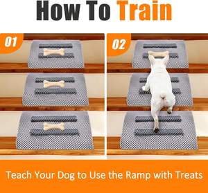 Rampa <span class=keywords><strong>para</strong></span> Mascotas con Cuñas Antideslizantes <span class=keywords><strong>para</strong></span> Subir Escaleras, <span class=keywords><strong>para</strong></span> Perros y <span class=keywords><strong>Gatos</strong></span> Pequeños y Mayores, <span class=keywords><strong>para</strong></span> una Subida Segura - Product Image 6