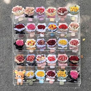 Mini Ornamenti Aromaterapici per Auto con Fiori Secchi, Bouquet di <span class=keywords><strong>Rose</strong></span> Essiccate, Sacchetto Profumato con Clip per Auto, Regalo di San Valentino - Product Image 3