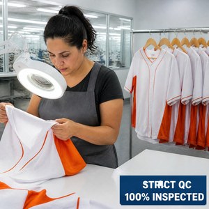 Custom Baseball Jersey Top Only Sublimation Sunburst Print Quick Dry Breathable Polyester Button Down V Neck Men - Product Image 3