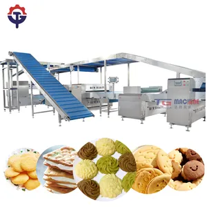 automatic hard biscuit forming equipment soda biscuit baking oven production line