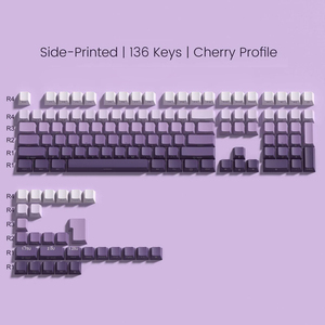 คีย์แคป XVX PBT 136 ปุ่ม พิมพ์ด้านข้าง สีสันไล่ระดับ ไฟ RGB Backlit คีย์แคปแบบ <span class=keywords><strong>Double</strong></span> <span class=keywords><strong>Shot</strong></span> สำหรับคีย์บอร์ดแล็ปท็อป DIY สำหรับเกมเมอร์ - Product Image 2