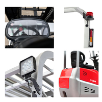 YCMG 1-Tonnen Mini-Elektrostapler, 3-Rad-Kompakt-Gegengewichtsstapler mit Lithiumbatterie für schmale Gänge, CE ISO