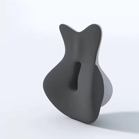 Coussin lombaire ergonomique en mousse à mémoire de forme, soutien lombaire creux pour les douleurs du bas du dos et la sciatique, réglable pour voiture et bureau