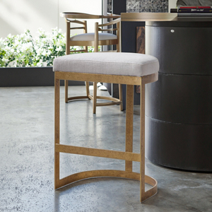 Tabouret de Bar rembourré en tissu velours, Base en acier inoxydable de haute qualité, tabouret de comptoir, Bar de <span class=keywords><strong>cuisine</strong></span> pour la maison - Product Image 6