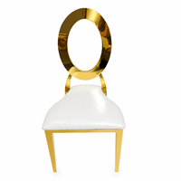 Chaises de banquet empilables et interchangeables en acier inoxydable de haute qualité pour événements de luxe