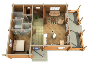 Casa <span class=keywords><strong>de</strong></span> <span class=keywords><strong>Madera</strong></span> Prefabricada Moderna, Estilo Rústico, Colorida y Sencilla, para Jardín, Sala <span class=keywords><strong>de</strong></span> Estar, Villa Grande - Product Image 3