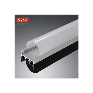 Custom 6063 Profile And PC Cover U Channel Cabinet Led Aluminum Profile For Housing Strip Lighting Diffuser