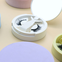 Cils de vison magnétiques à bande complète, vendeur de cils avec emballage, cils d'eye-liner magnétiques sans colle, vente en gros