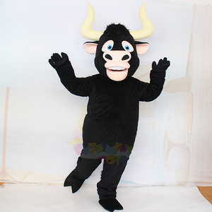 Costume da Mascotte Toro Nero Personalizzato di Alta Qualità, Personaggio Cartoonesco in Peluche per Eventi, Promozioni, Carnevale e Feste in Maschera - Product Image 5