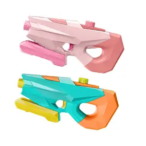 Mainan Pistol Air Plastik untuk Anak-anak, Tembakan Jarak Jauh Musim Panas Pistol Semprot Air Listrik Mainan Luar Ruangan Menyenangkan untuk Permainan Luar Ruangan