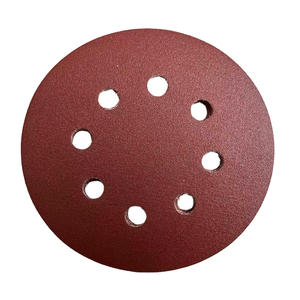 Sandpapier mit porösem Samt rücken Mittleres Schleifpapier 150mm Auto-Trocken schleifpapier für Metall möbel farbe Premium-Schleif scheibe - Product Image 1