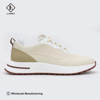 LANCI Chaussures en gros Fabricants de baskets Personnalisées Designer Sport Hommes Luxe Chaussures de marche Baskets à lacets Logo personnalisable