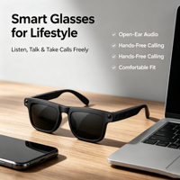 Lunettes Intelligentes IA Personnalisées en Usine avec Caméra, Assistant Vocal, Audio Sans Fil, Étanchéité IPX5, Enregistrement de Réunions pour Usage Quotidien