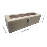 Boîte à thé en bambou avec 5 compartiments et couvercle à rabat en acrylique pour boîtes en bambou pour le thé