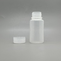 Bouteille de laboratoire en plastique HDPE à large ouverture pour réactifs chimiques liquides, avec bouchon à vis, capacité de 8 ml à 1000 ml, certifiée ISO9001
