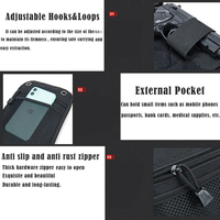 Molle Outdoor Taktische Verdeckte Holster-Tasche EDC Magazintasche für Universelles Tragen Holster Hüfttasche Gürteltasche