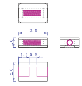 Interrupteur à vibrations <span class=keywords><strong>Mini</strong></span> QM-3210, ressort haut/bas, secouant, haute sensibilité, 5V 20A, 3x2x1mm, montage SMD, -55~100 - Product Image 4