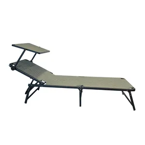 Modern Simplicity Outdoor Easy Clean Leisure Facilities Fabric Folding Bed Lightweight Car Metal Folding Bed