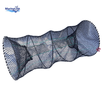 Piège à homard en HDPE avec ressort, taille personnalisée 40*80cm, maille de 2.5cm, filet de pêche, piège à poulpe