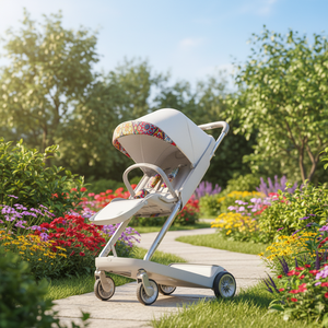 Nouvelle arrivée : système de <span class=keywords><strong>poussette</strong></span> pliable et légère, système de voyage, tricycle pour bébé, poussettes, marcheurs, porte-bébés, PVC/tricoté - Product Image 3