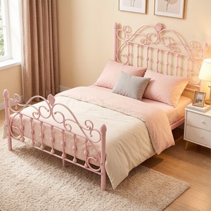 <span class=keywords><strong>Letto</strong></span> in Metallo di Alta Qualità, Stile Europeo Moderno e Semplice, <span class=keywords><strong>Letto</strong></span> Principessa per Bambine, <span class=keywords><strong>Singolo</strong></span> e Matrimoniale per Camere da <span class=keywords><strong>Letto</strong></span> dei Bambini - Product Image 6