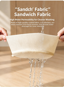 ถุงซักผ้าตาข่ายหนาแบบมีซิปสำหรับชุดชั้นใน บรา ถุงเท้า เสื้อผ้าเด็ก - Product Image 4