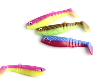 Nuovo 62mm 80mm 96mm 3D eye <span class=keywords><strong>cannibal</strong></span> Soft Bait T Tail esche da Pesca esche artificiali Iscas Pesca Tackle - Product Image 1