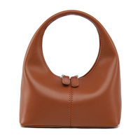 Sacs à main mini hobo en cuir PU souple de haute qualité, pochettes en cuir souple pour femmes