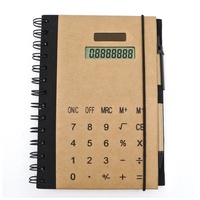 Calculatrice tendance, calculatrice de poche écologique, cadeau promotionnel de bureau avec stylo et bloc-notes, notes adhésives