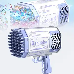 2023 Bubble Machinegeweer Speelgoed Bazooka Bubble Gun 69 Gaten Geweer Speelgoed Buitenactiviteiten Speelgoed Voor Zomervakantie