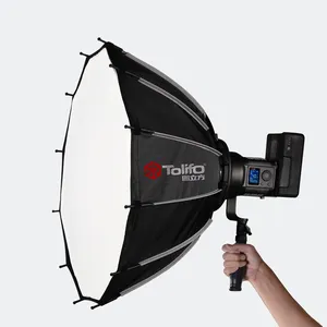 Tolifo SK-120DB 135W 야외 이벤트를 위한 휴대용 케이스와 휴대용 LED 비디오 촬영 조명