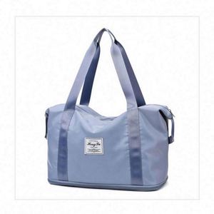 Sac de sport pliable imperméable personnalisé, sac de voyage à bandoulière, sac de sport de plein air, sac de voyage en nylon - Product Image 5