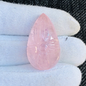 Elegante tesoro Rosa morganita tallada cabujón piedra genuina elegante gema perfecta joyería personalizada suave raro femenino sensación de lujo - Product Image 2