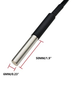Sonde de température étanche DS18B20 & NTC - Tube en acier inoxydable de 1 m/39,37 po pour des lectures précises - Product Image 2