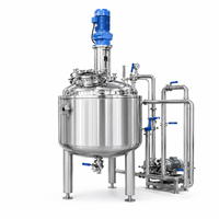 Réservoir de préparation de liquides SS316L GMP, cuve de mélange agitée, conteneur de stockage stérile pour la production pharmaceutique