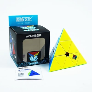 Pirámide de cubo de velocidad, 3x3x3 Cubo mágico de rompecabezas triangular esmerilado sin pegatinas - Product Image 6