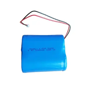 Kemasan Baterai Lifepo4 32650 3.2V 5Ah 6.4V 5000Mah Dapat Diisi Ulang 6V 4.5ah