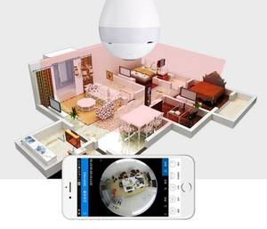 Drahtlose Lampen kamera 360-Grad-Panorama Netzwerk monitor 1080HD WLAN-Kamera Weißlicht Infrarot licht Nachtsicht lampe Kamera - Product Image 6