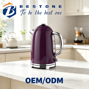 BESTONE Kitchen Appliance Set 02 Blender Coffee Maker <b>Toaster</b> <b>Kettle</b> Electric Household Purple OEM ODM - Product Image 3
