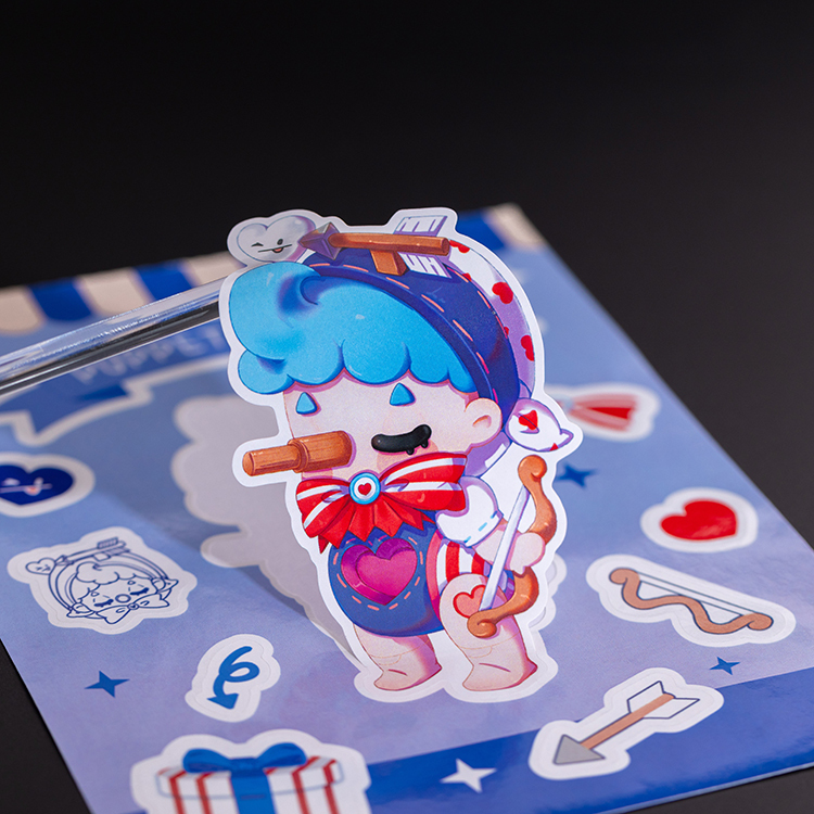 Custom Cute Cartoon Waterproof Stickers Sheet