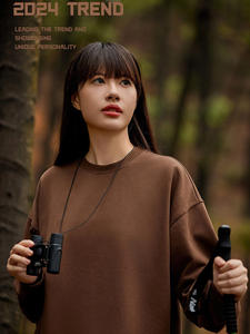 Sudadera Holgada BSLN para Hombre, Cuello Redondo, 100% Algodón, 460g, Anti-Pilling, Estilo Americano, Otoño-Invierno 2025 - Product Image 3