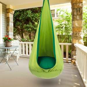 TOPIND Versatile <b>Outdoor</b> <b>Furniture</b> <b>Kids</b> Pod Swing Seat Blue Green Hammock Chair Hanging Kit for Home for Courtyard and Bedroom - Product Image 6