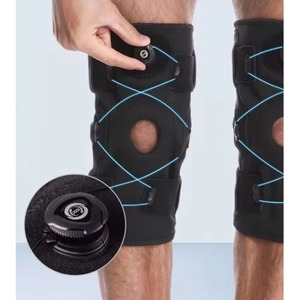 Échantillon gratuit : Genouillère en néoprène à bouton rotatif, genouillère à rotule ouverte avec plaque de soutien pour déchirure du ménisque - Product Image 4