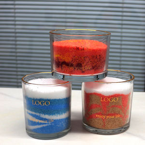 FENGJUN для домашнего использования, лидер продаж, безопасная Новинка, цветная Песочная восковая Рождественская свеча, уникальная ароматическая свеча, восковая свеча - Product Image 3