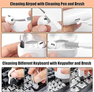 20 In 1 Keyboard Laptop Cleaner Brush Kit Smartphone Screen Cleaning Bluetooth Earphone Cleaning Kit